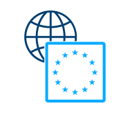 EU Controlled Goods Classification Small Light Blue Icon